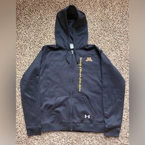 Under Armour University of Minnesota Gophers Full Zip Hoodie Sweatshirt